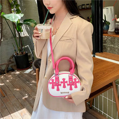 Women PU Leather Shoulder Bags Cross Pattern Purses Handbag
