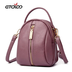 Women Pu Leather Solid Handbags Ladies Shoulder Messenger Shopping Bag