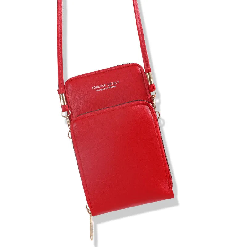 Women Touch Screen Shoulder Bag Large Capacity Multi-function Wallet
