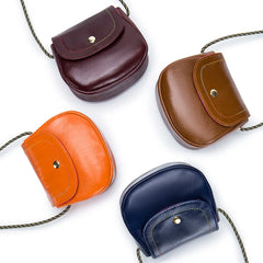 Women Leather Mini Coin Purse One-shoulder Messenger Small Bag