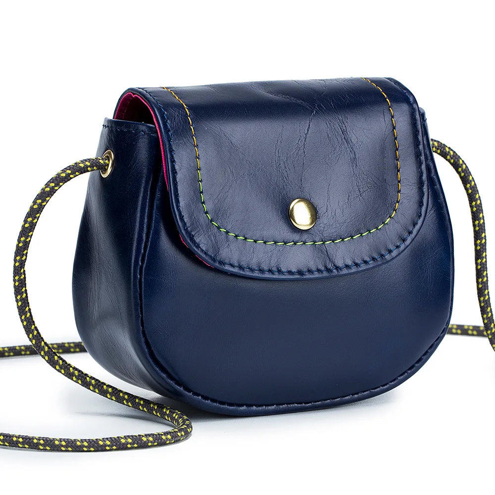 Women Leather Mini Coin Purse One-shoulder Messenger Small Bag