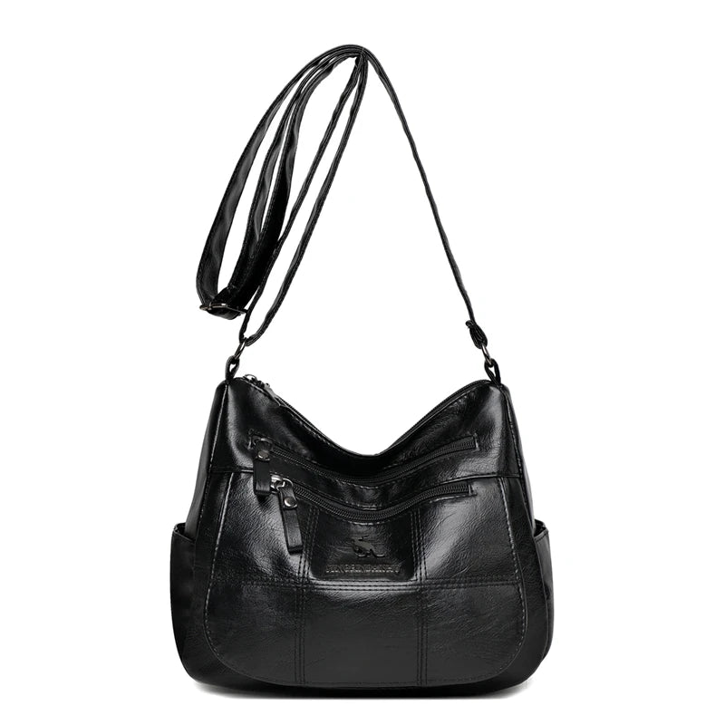 Women Soft Leather Shoulder Bags High Casual Work Travel Tote Bag