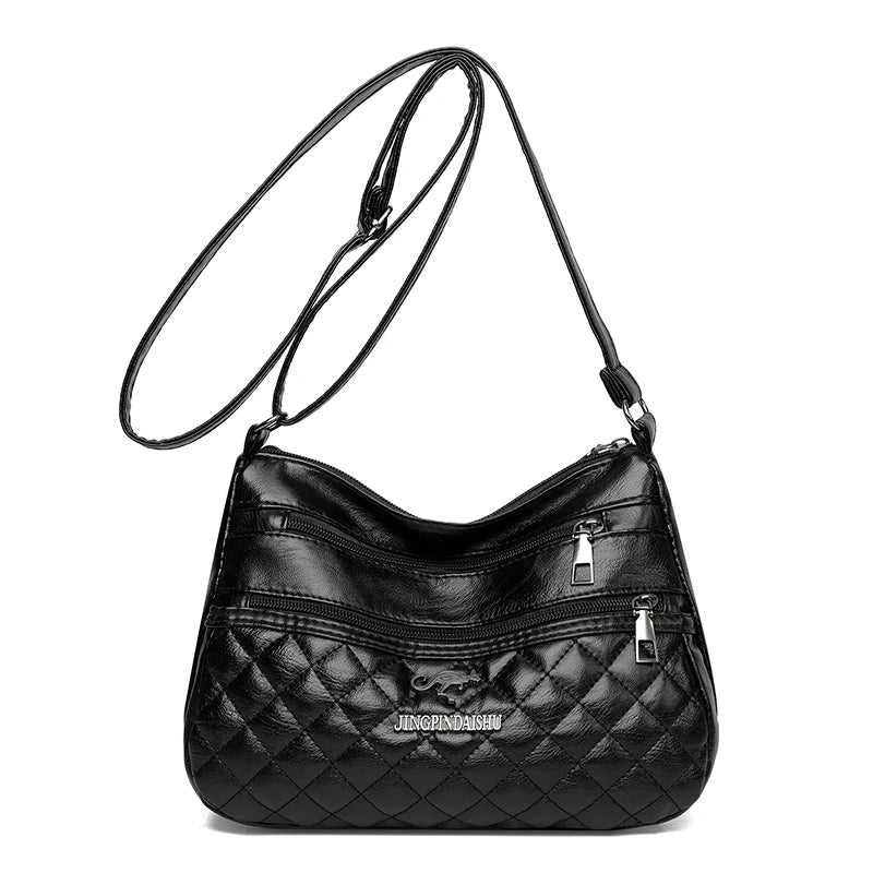 Women Soft Leather Shoulder Bags High Casual Work Travel Tote Bag