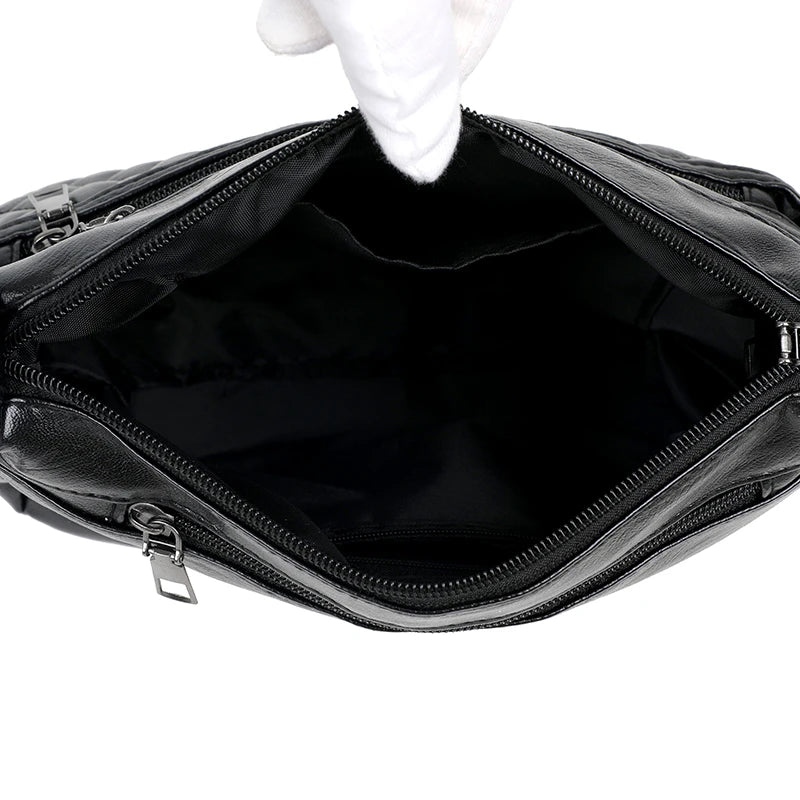 Women Soft Leather Shoulder Bags High Casual Work Travel Tote Bag