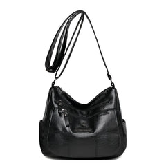 Women Soft Leather Shoulder Bags High Casual Work Travel Tote Bag