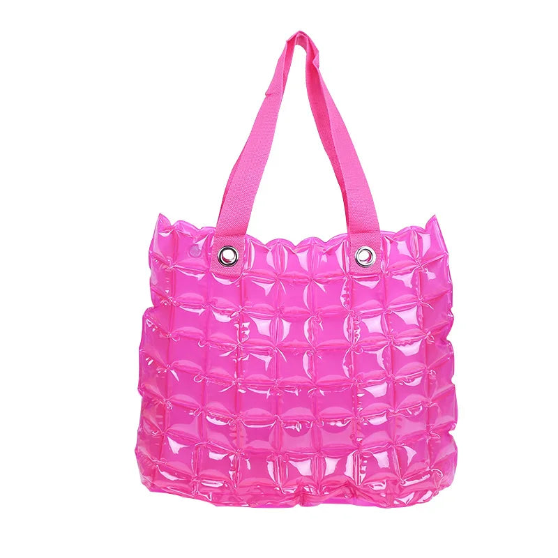 Summer Inflatable Tote Bag PVC Beach Shoulder Handbag