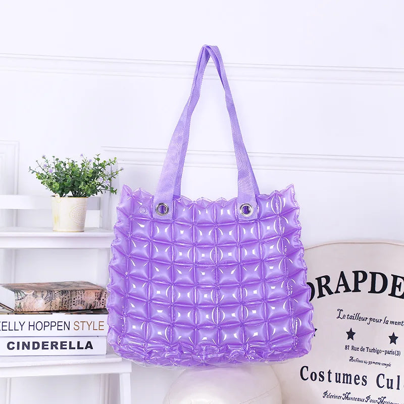 Summer Inflatable Tote Bag PVC Beach Shoulder Handbag