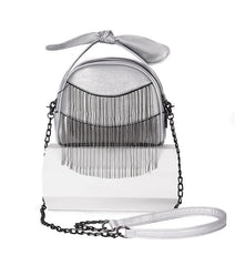 Luxuey Tassel Handbag with Bow for Women