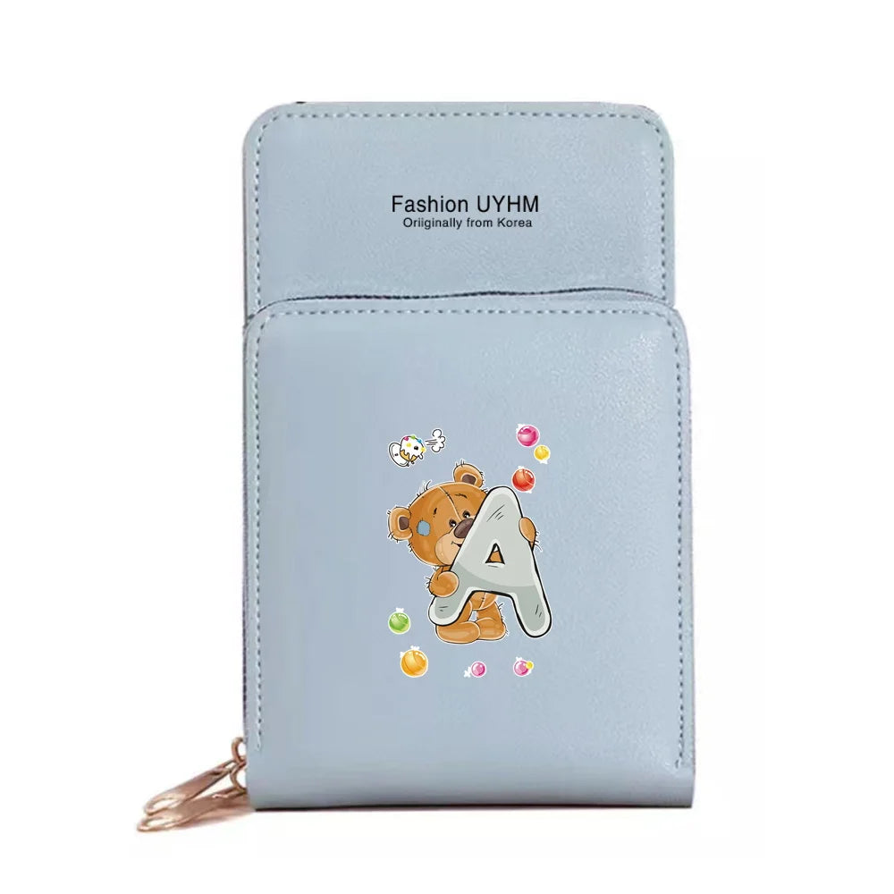 Women Wallets Touch Screen Mobile Phone Bag Pu Leather Card Pack Female