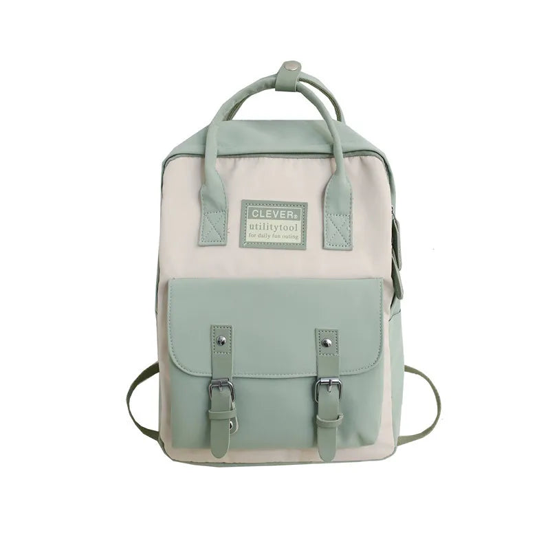 Nylon Candy Waterproof School Bags Teen Girls Backpack