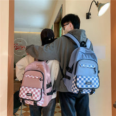 Nylon School Backpack for Girls Waterproof Patchwork Rucksack Mochila