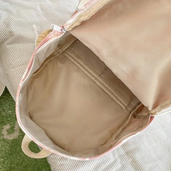 Women Nylon Backpack Candy Waterproof School Bags for Teenagers Girls