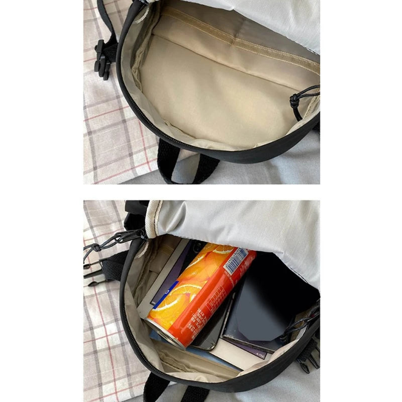 Convertible Women Nylon Backpack Travel Small School Shoulder Bag