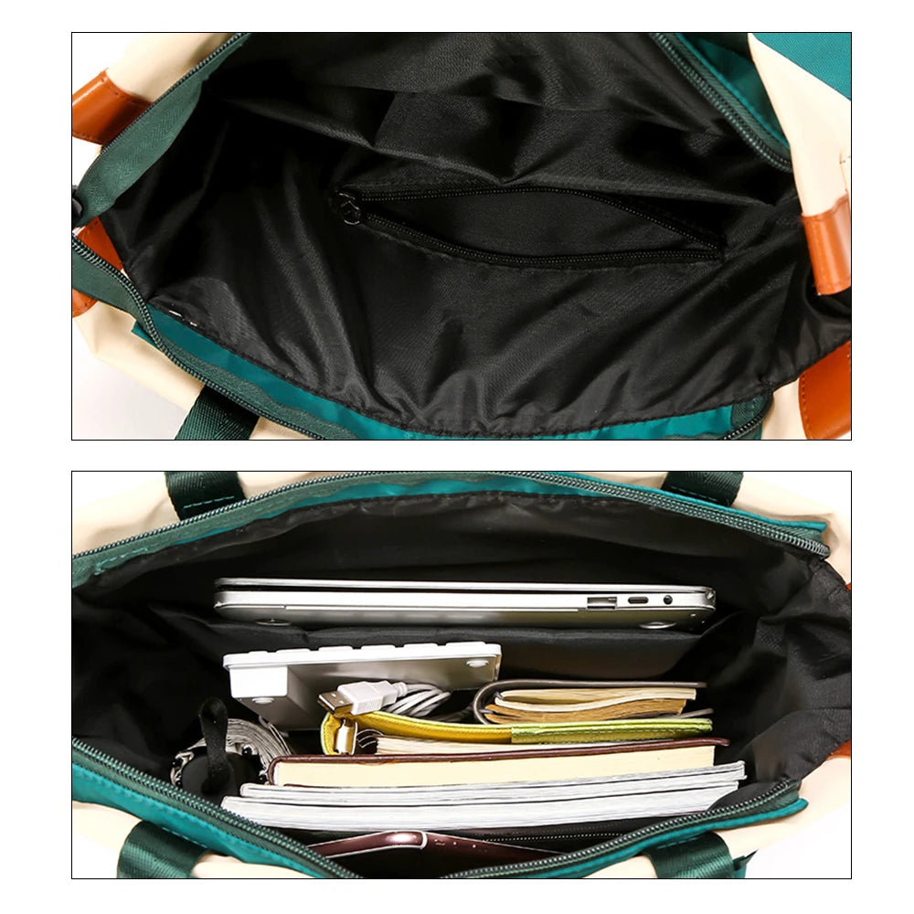 Nylon Candy Backpack Waterproof School Bag Teenagers Laptop Handbag