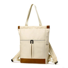 Women Nylon Backpacks Waterproof School Bags Patchwork Laptop Handbag