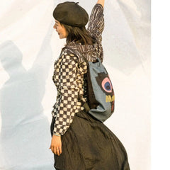 Vintage Nylon Monkey Backpack Shoulder Bag Softback
