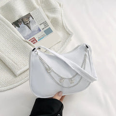 Nylon Butterfly Chain Tote Handbag for Women