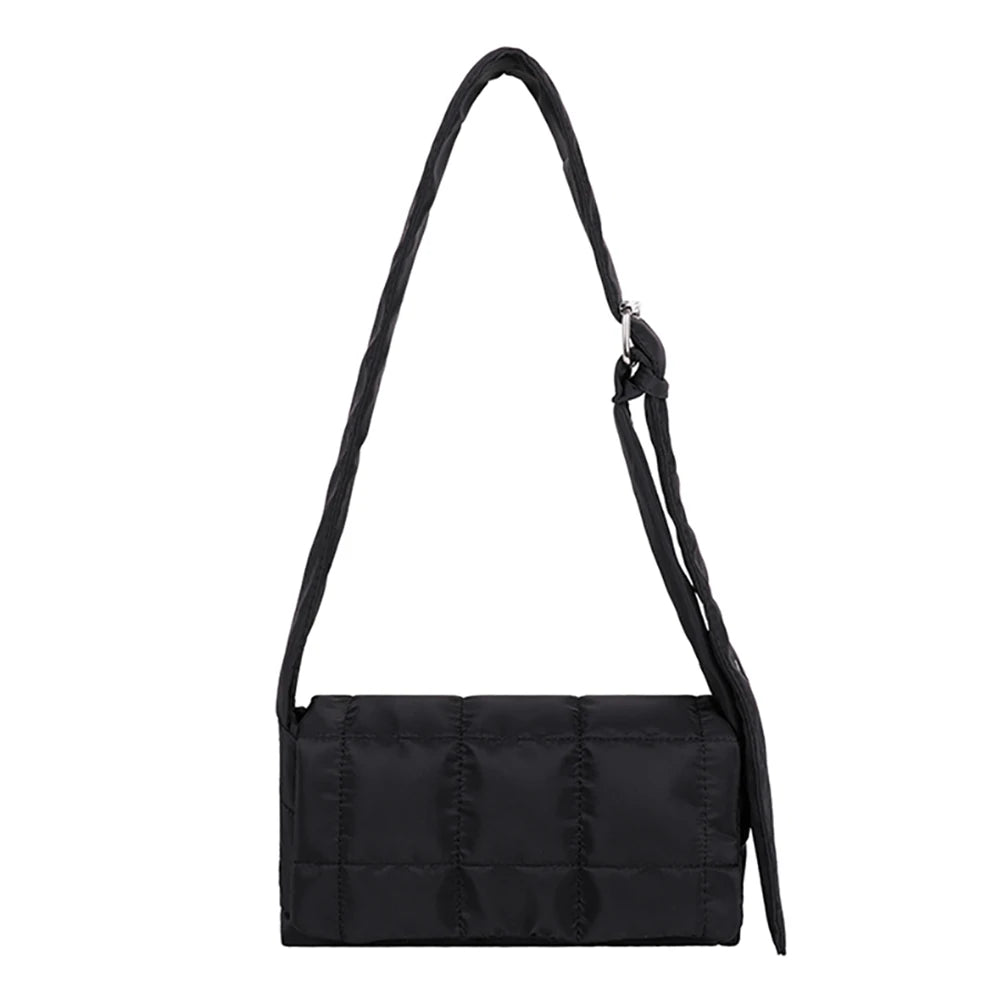 Nylon Shoulder Bag Creative Square Messenger Handbag