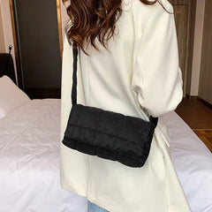 Nylon Shoulder Bag Creative Square Messenger Handbag