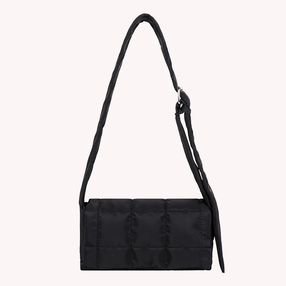Nylon Shoulder Bag Space Padded Messenger Handbag