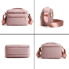 Waterproof Nylon Shoulder Bag Multi-pocket Handbag Crossbody Women Bolsa
