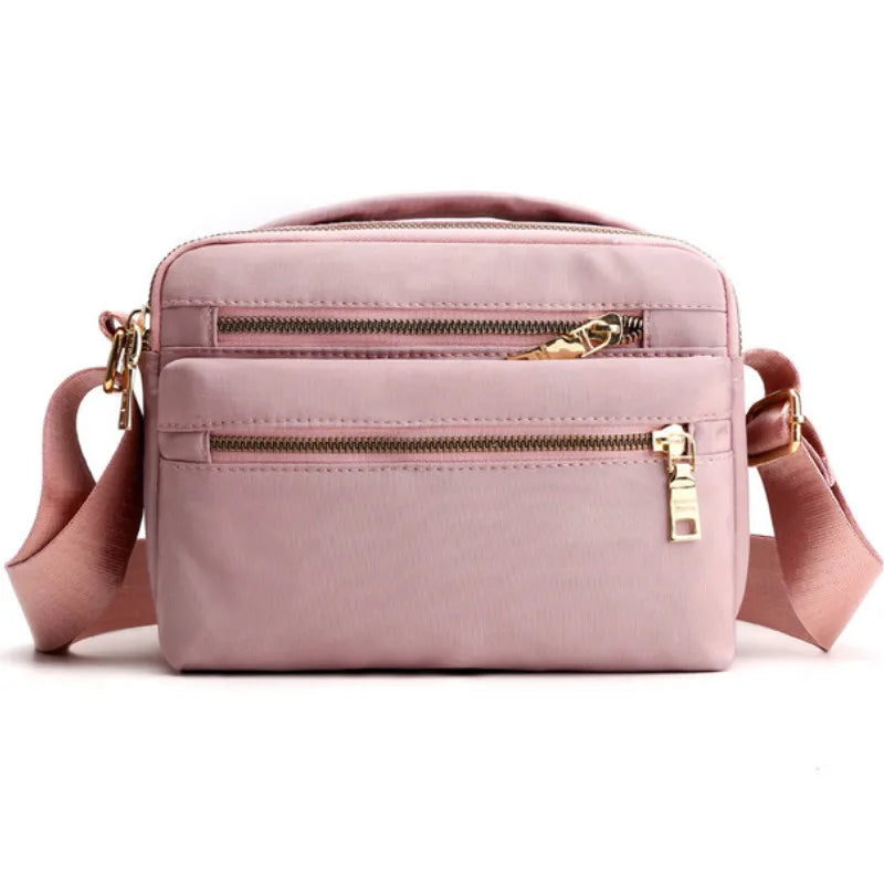 Nylon Shoulder Bag Waterproof Multi-pocket Women Crossbody Bags