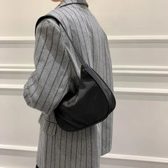 Women Nylon Shoulder Bag Small Messenger Handbag Retro Shoulder Bags