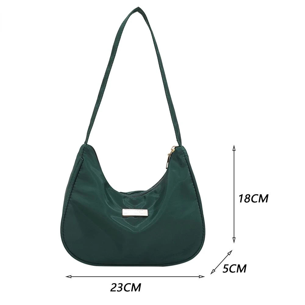 Women Nylon Shoulder Bag Small Messenger Handbag Retro Shoulder Bags