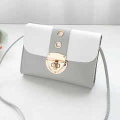 Women One Shoulder Bag Lockbuckle Small Square Bag