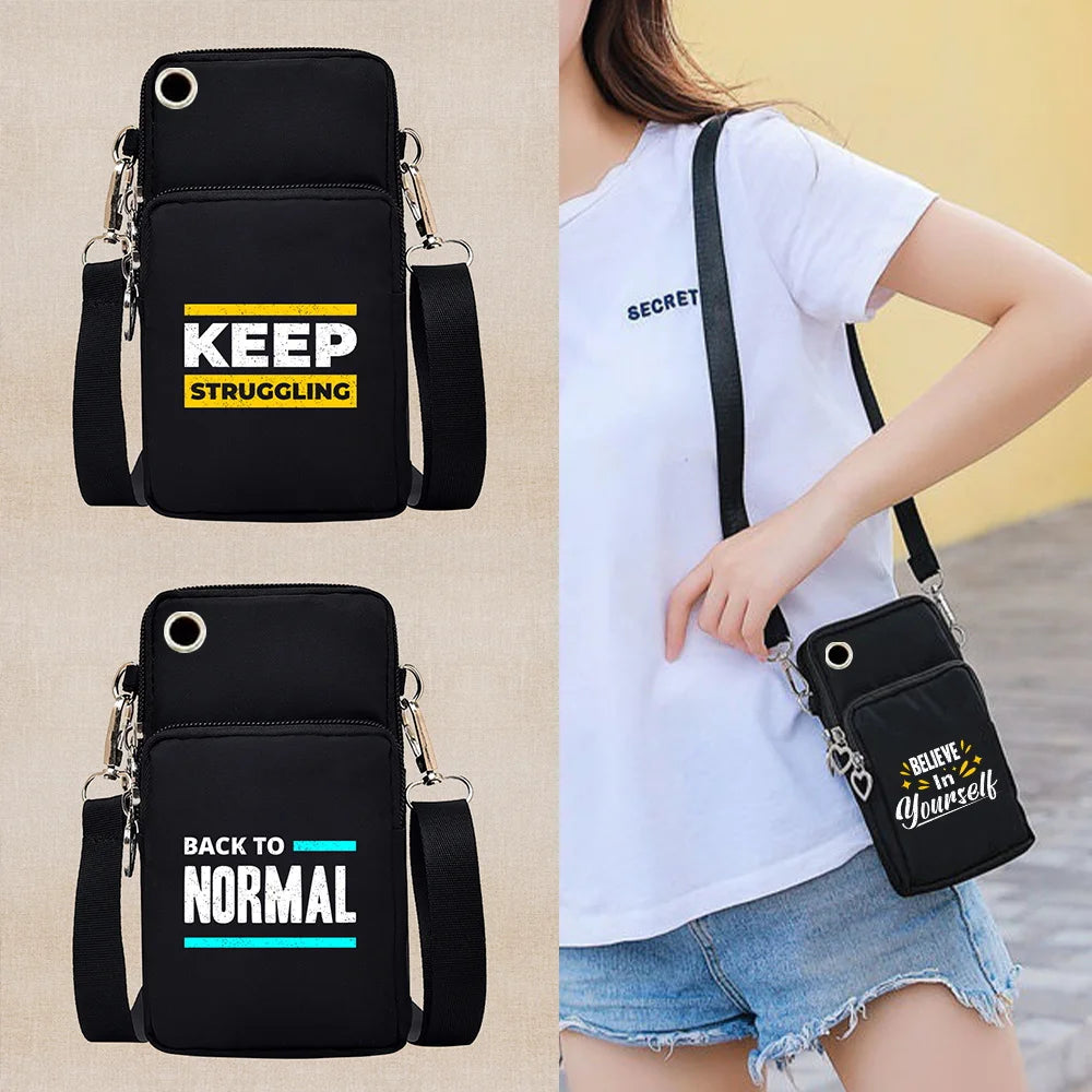 Women Organizer Phone Bag IPhone/Samsung/Sony Crossbody Shoulder Pack