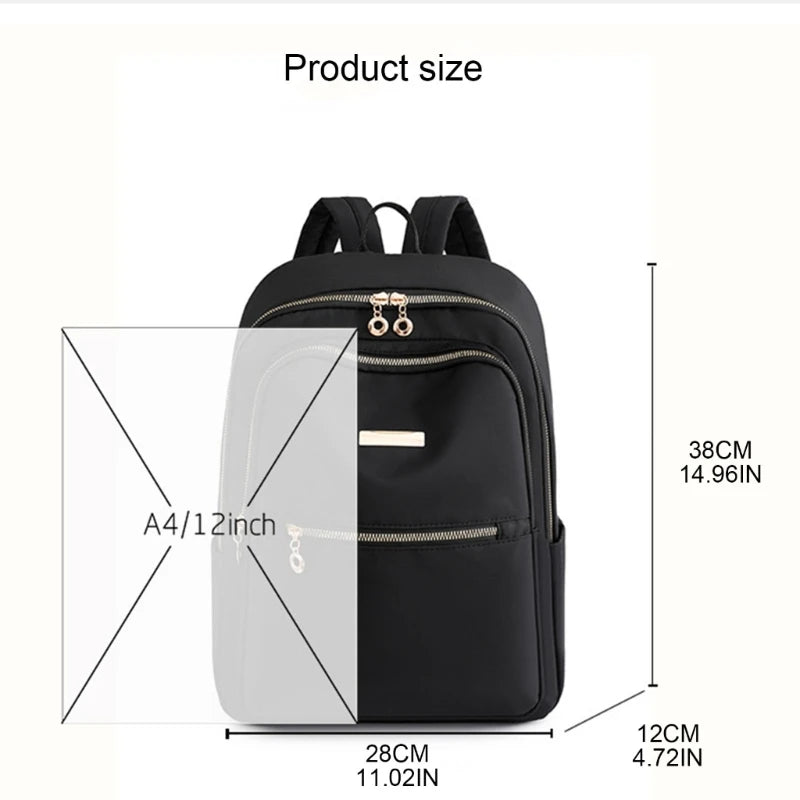 Women Oxford Backpack Computer Bag Girls Shoulder School Bag
