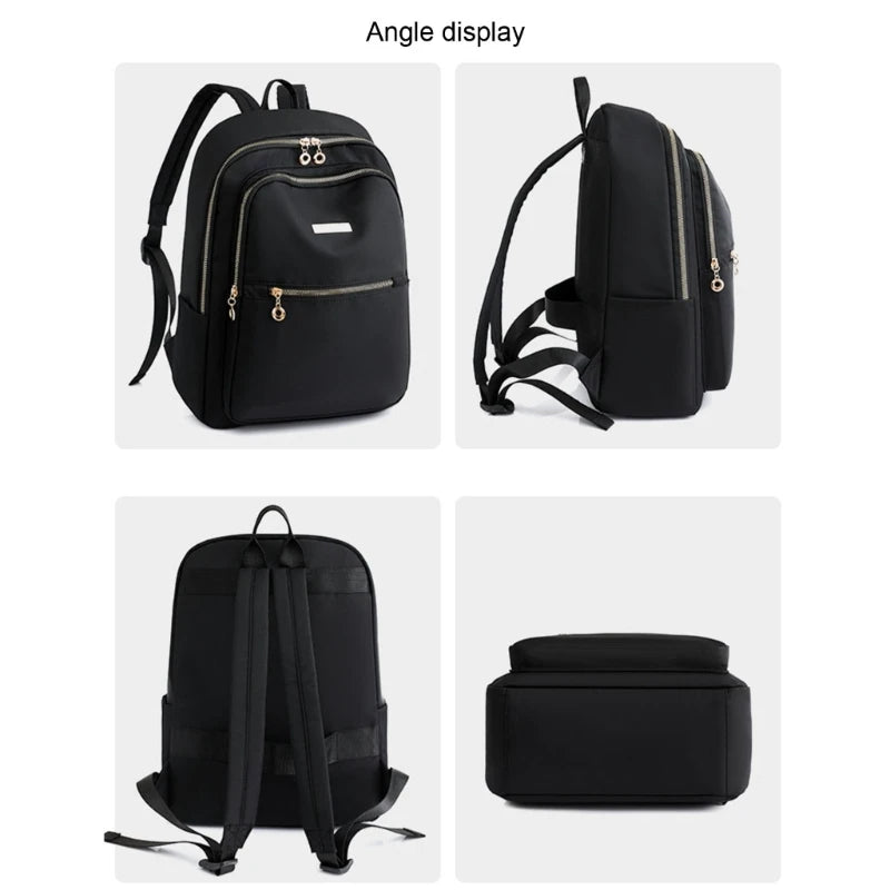 Women Oxford Backpack Computer Bag Girls Shoulder School Bag