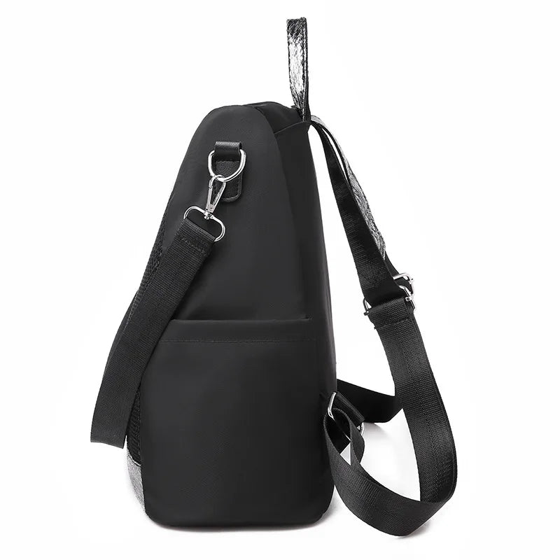 Sequins Water-proof Oxford Backpack Anti-theft Rucksack