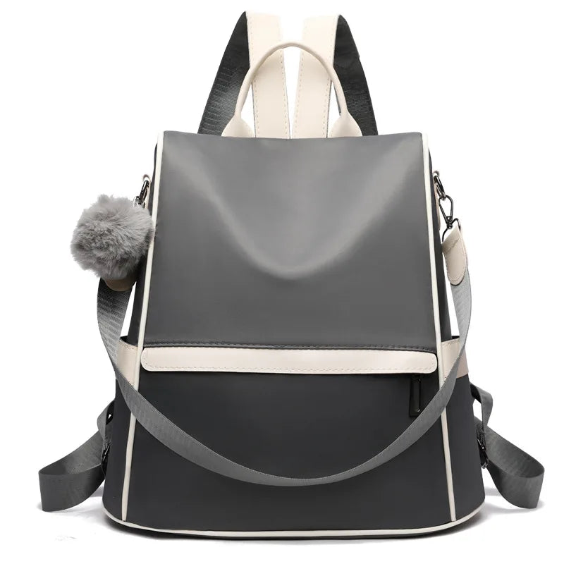 Women Oxford Cloth Backpack Shoulder Bag Crossbody Travel Handbag