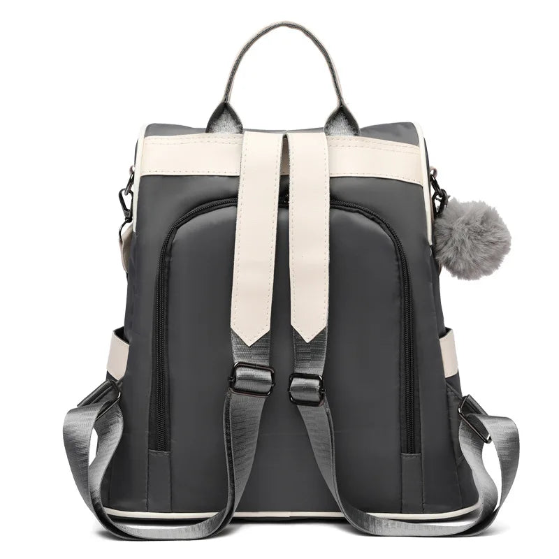 Women Oxford Cloth Backpack Shoulder Bag Crossbody Travel Handbag