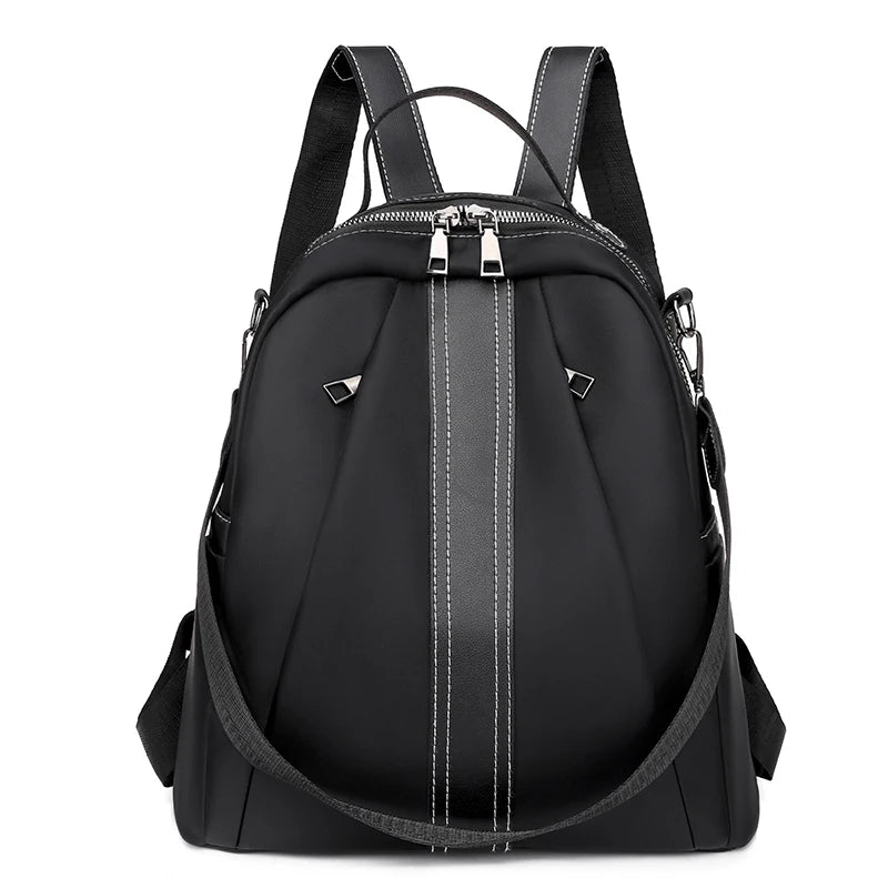 Women Oxford Red Backpack for College Students - Casual Rucksack