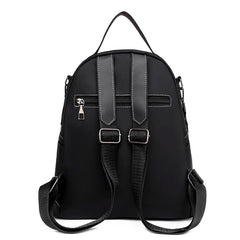 Women Oxford Red Backpack for College Students - Casual Rucksack