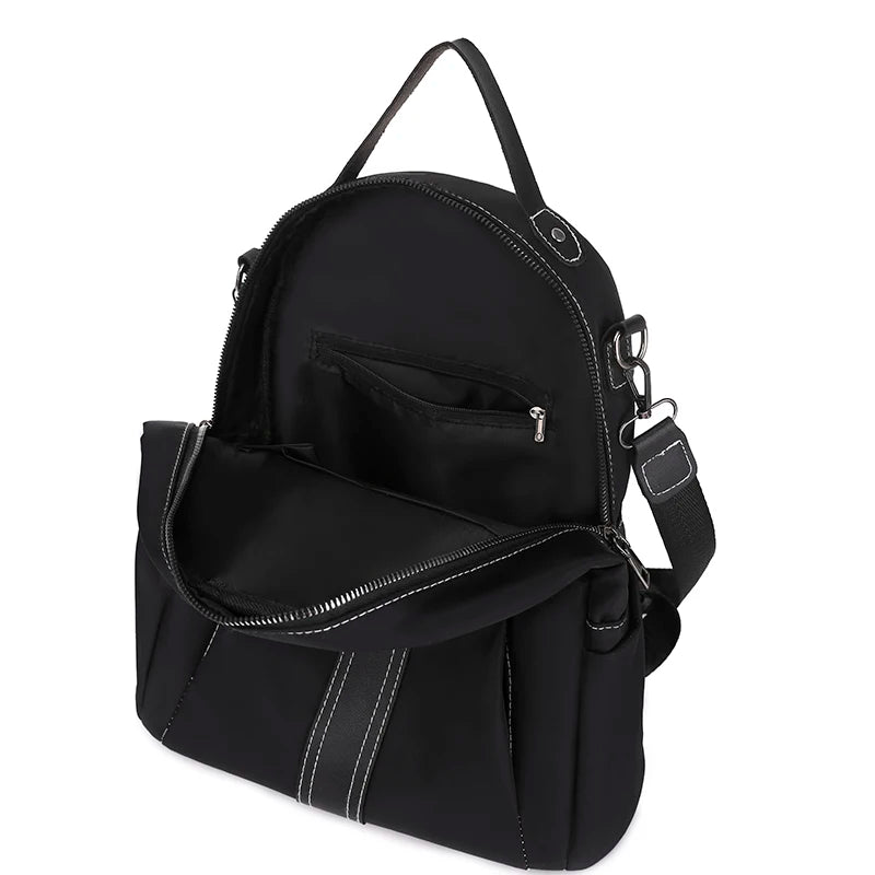 Women Oxford Red Backpack for College Students - Casual Rucksack