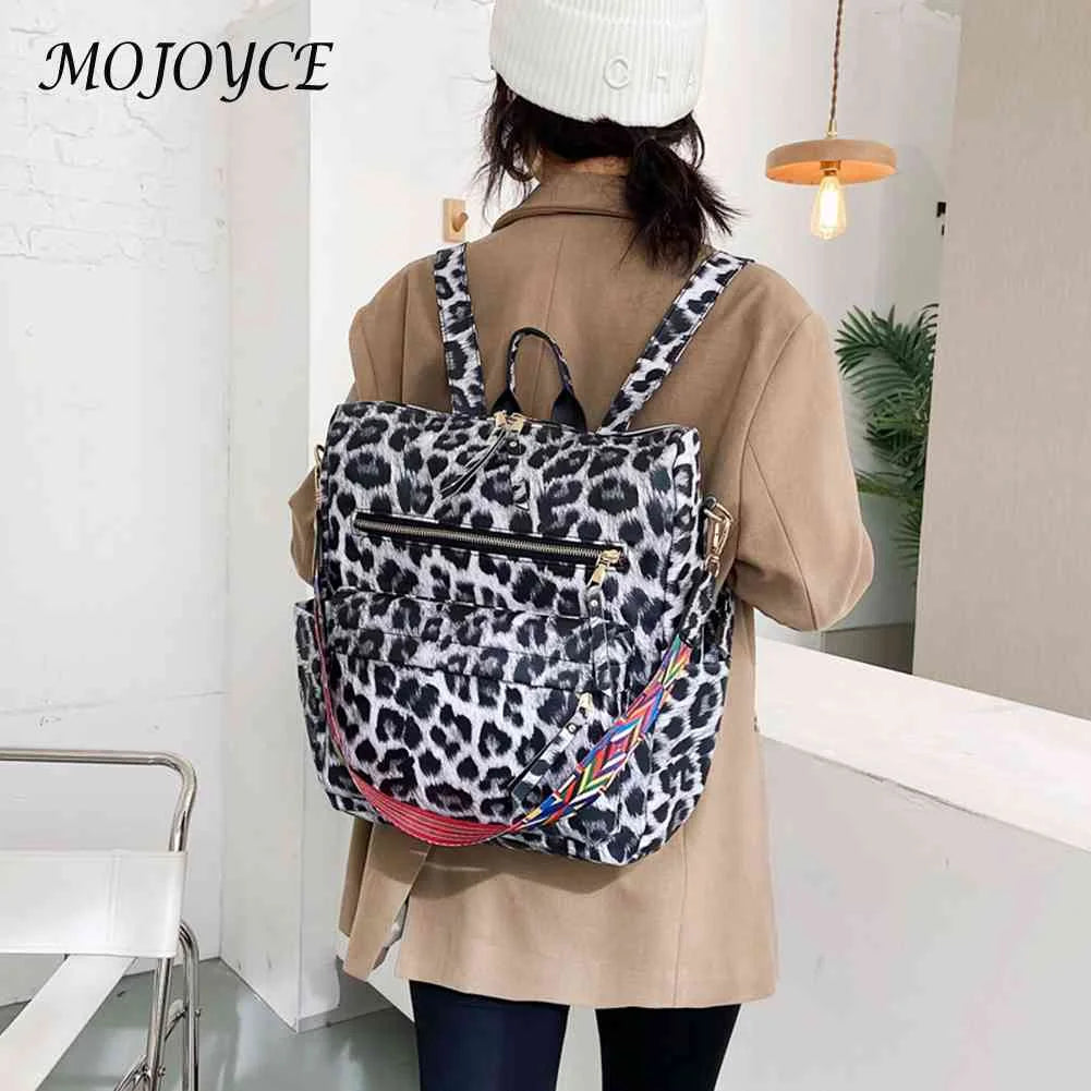 Women PU Backpacks Large Capacity Unisex Softback Hiking