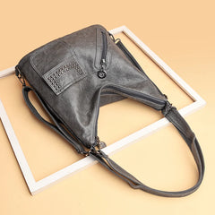 Women PU Leather 3 In 1 Backpack Large Capacity Tote Shoulder Bags