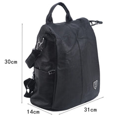 Anti Theft PU Leather Backpack for Women, Urban Style Softback Bag