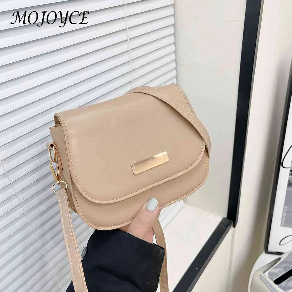 Women PU Leather Shoulder Bags Lady Flap Solid Bag Casual Small Purse Bag