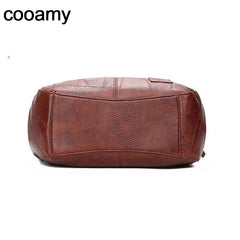 Women PU Leather Vintage Handbags Large Tote