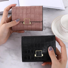 Crocodile Pattern PU Wallet Retro Style Short Purse