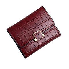Crocodile Pattern PU Wallet Retro Style Short Purse