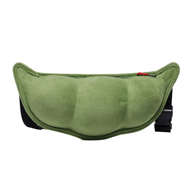 Funny Pea Soft Shoulder Bag Plush Chest Bag