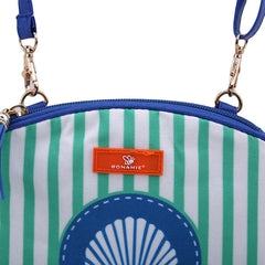 Mermaid Shell Crossbody Bag Stripe Tassel Beach Bag