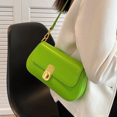 Small Pink Leather Crossbody Bag for Women