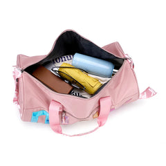 Pink Waterproof Gym Holdall Bag Laser Sequins Portable Travel Bag