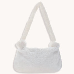 Plush Money Purse Retro Animal Pattern Handbag Plush Shoulder Bag